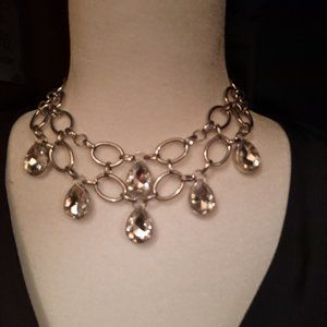 Ladies Contemporary Silver Necklace